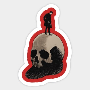 Sobre la calavera Sticker